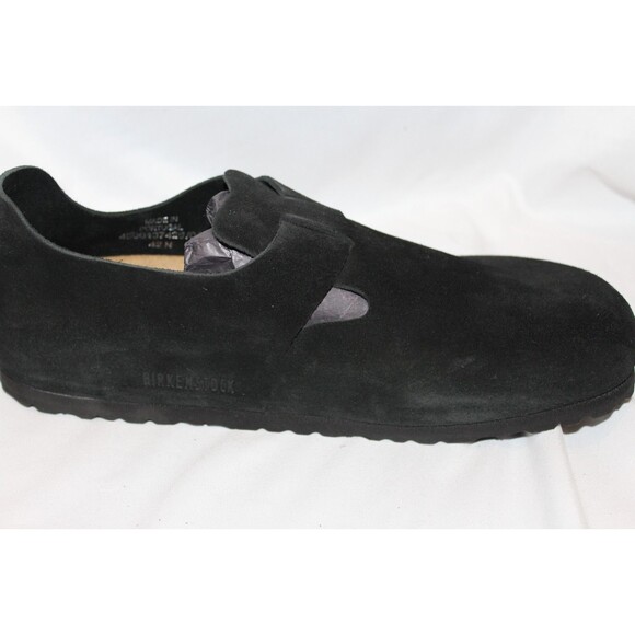 Birkenstock London BS Black Suede Sandals EU 42 WOMEN 11 MEN 9 NIB REGULAR